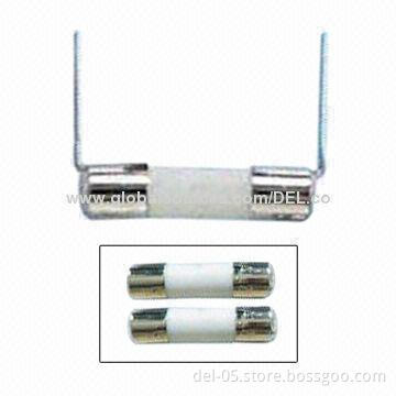 5 x 20mm Fast-acting Porcelain Tube Fuses with Nickel-plated Brass Cap